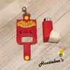 French Fries Inhaler Holder Key Fob view 2