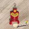 French Fries Inhaler Holder Key Fob view 3