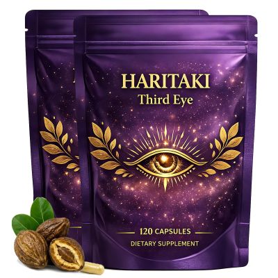 Osdywer Haritaki Third Eye Capsules,Haritaki Capsules Organic, Pure Terminalia Chebula Extract for Mental Clarity, Awaken Intuition, Inner Balance Energy & Digestive Support - 120 Capsules (2)