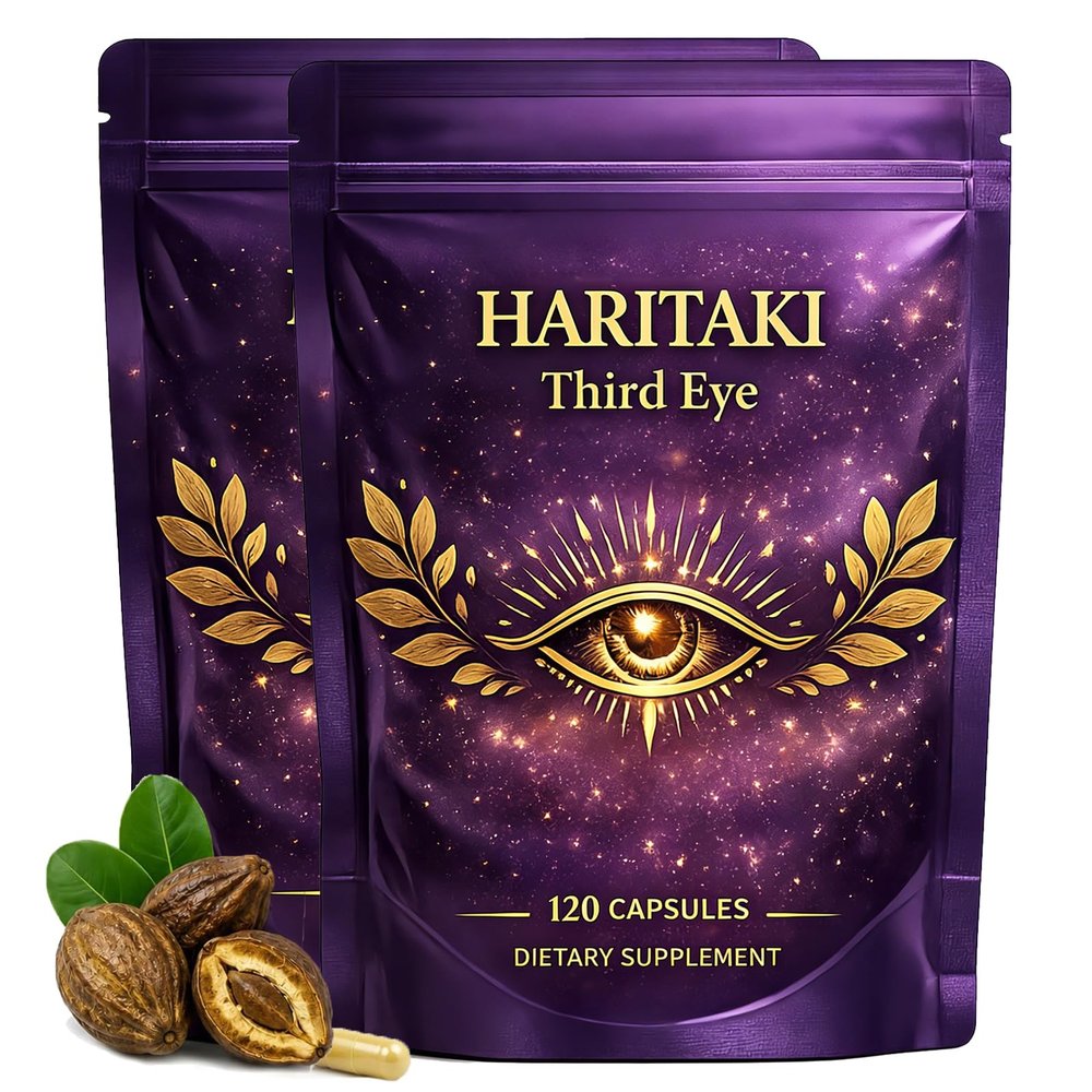 Osdywer Haritaki Third Eye Capsules,Haritaki Capsules Organic, Pure Terminalia Chebula Extract for Mental Clarity, Awaken Intuition, Inner Balance Energy & Digestive Support - 120 Capsules (2)