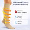 Diamond Star 12 Pairs Diabetic Knee High Socks, Over The Calf Non-Binding Cotton Socks for Men, Comfortable Fit, Men's Shoe (US, Alpha, X-Large, Regular, 12 Pairs Khaki) view 4
