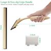 Stainless Steel Squeegee for Shower Doors, All-Purpose Shower Squeegee for Bathroom, Window and Car Glass, 10 Inches Brushed Gold view 2