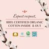 Organyc Hospital Postpartum Pads, 100% Certified Organic Cotton Inside and Out for Women, for First Days After Delivery, 3 Pack of 12 Count view 4