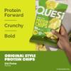 Quest Nutrition Dill Pickle Flavored Protein Chips, 19g Protein, 4g Net Carbs, Protein Snacks, Gluten Free, 12 Count view 3