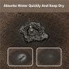 Curved Shower Mat Corner Shower Mat, Curved Bath Non Slip Fan-Shaped Outside 18x40inch view 2