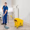 2026 Commercial Mop Bucket on Wheels, 20 Quart Side Yellow Press Wringer Combo Mop and Bucket with Wringer Set for Home All-in-One Tandem Mopping Bucket (Yellow) view 2
