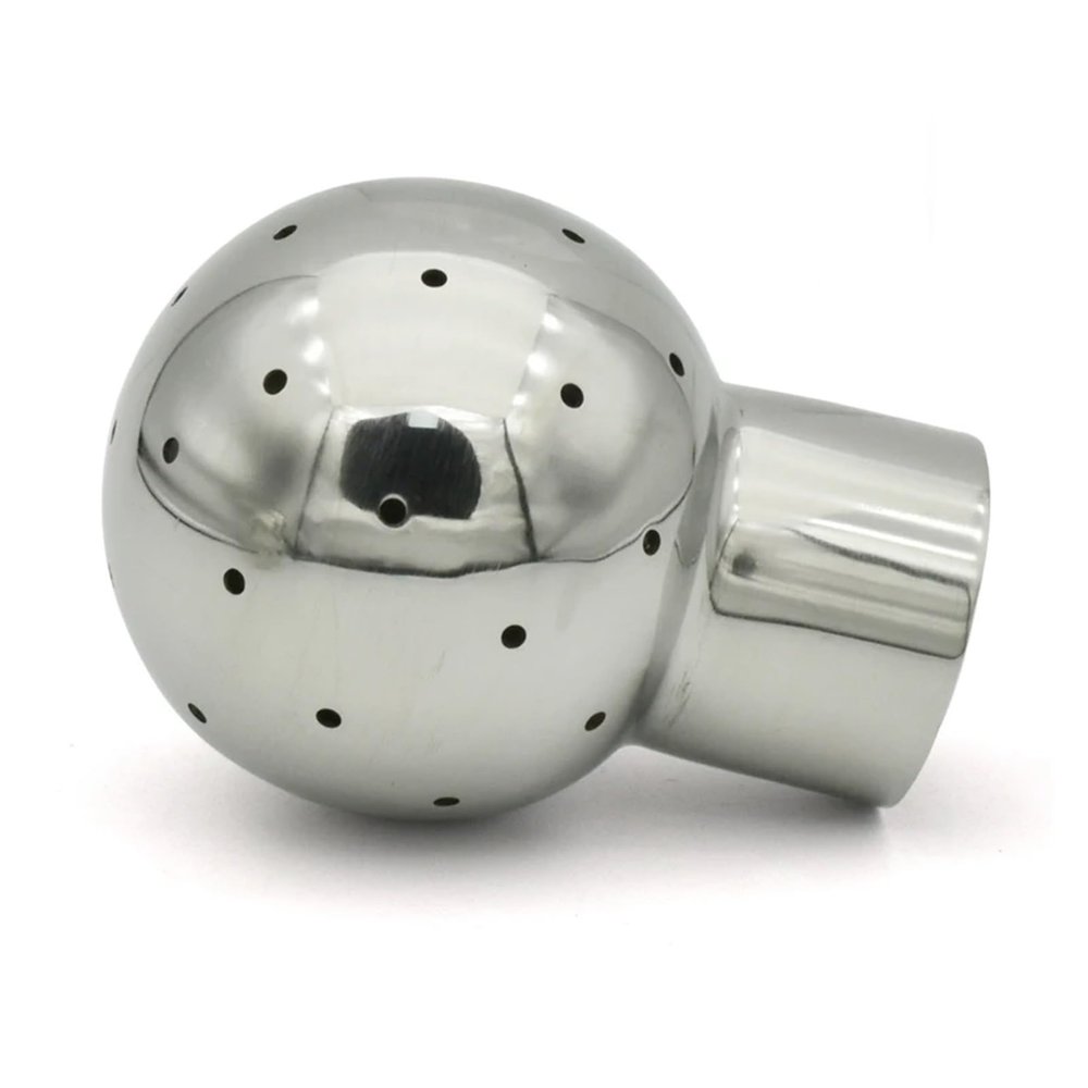 BHBHCPZGR BSP Internal Thread 1-1/2" Stainless Steel Pipe Cleaning Spray Ball Fixed Spray Cleaning Joint