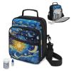 Voxugoniy Moon Design Diabetes Travel Backpack Portable Nsulin Travel Case Portable Diabetic Supplies Organizer Bags with Adjustable Shoulder Strap Diabetes Medication Storage view 2