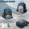 Voxugoniy Moon Design Diabetes Travel Backpack Portable Nsulin Travel Case Portable Diabetic Supplies Organizer Bags with Adjustable Shoulder Strap Diabetes Medication Storage view 3