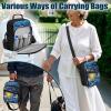 Voxugoniy Moon Design Diabetes Travel Backpack Portable Nsulin Travel Case Portable Diabetic Supplies Organizer Bags with Adjustable Shoulder Strap Diabetes Medication Storage view 4