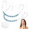 Fake Braces, Temporary Tooth Decoration with Brackets & Wire, Removable Fake Braces Kit for Orthodontists to Explain, Dental Students to Practice, Brackets Falsos Para Dientes (Light Blue) view 1
