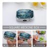 Swimming Fish Pill Organizer 2 Compartments Small Pill Box for Pocket Purse Portable Travel Pill Case Metal Medicine Organizer Daily Pill Container for Vitamin Fish Oil Supplement view 4