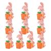 10-Piece Easter Cookie Boxes With Rabbit Hug Carrot Design, 5.9x3.5x1.4 Inch Paper Food Containers, Cardboard Candy Boxes For Chocolates Treats, DIY Craft Packaging, Party Favors view 1