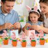 10-Piece Easter Cookie Boxes With Rabbit Hug Carrot Design, 5.9x3.5x1.4 Inch Paper Food Containers, Cardboard Candy Boxes For Chocolates Treats, DIY Craft Packaging, Party Favors view 2
