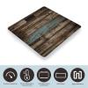 Rustic Old Barn Wood Scale for Body Weight Accurate Digital Bathroom Scale Toughened Glass High Precision Scales Smart Weight Scales with Large LCD Backlight Display Weighing Machine view 3