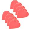 JTLB Paper Plates, 8Pcs Wedding Party Supplies with Lovely Love Design for Serving Candy Nuts at Buffets Dessert Tables (Red) view 3