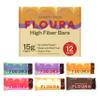 Floura Variety Pack Fruit-Forward Fiber Bars High Fiber, Vegan, Gluten & Dairy Free, Low Calorie Healthy Snack Bars with Upcycled Produce for Gut Health [12 Pack- 2 of Each Flavor] view 1