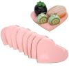 JTLB Paper Plates, 8Pcs Wedding Party Supplies with Lovely Love Design for Serving Candy Nuts at Buffets Dessert Tables (Pink) view 3