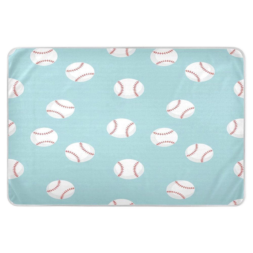 CEBUGI 34 x 52Washable Underpads Heavy Absorbency Waterproof Incontinence Bed Pads Baseball Pee Pads for Adults Kids and Baby
