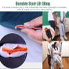 Lightweight Stair Chair Transfer Belt Sling for Seniors & Handicapped, Safe Emergency Evacuation Chair, Breathable Transfer Board Mat for Easy Mobility view 3