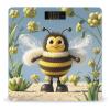 Cute Cartoon Bee Scale for Body Weight Accurate Digital Bathroom Scale Toughened Glass High Precision Scales Smart Weight Scales with Large LCD Backlight Display Weighing Machine