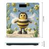 Cute Cartoon Bee Scale for Body Weight Accurate Digital Bathroom Scale Toughened Glass High Precision Scales Smart Weight Scales with Large LCD Backlight Display Weighing Machine view 2