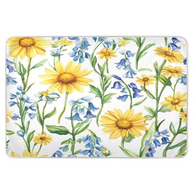 CEBUGI 34 x 52Washable Underpads Heavy Absorbency Waterproof Incontinence Bed Pads Watercolor Wildflowers Pee Pads for Adults Kids and Baby