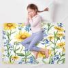 CEBUGI 34 x 52Washable Underpads Heavy Absorbency Waterproof Incontinence Bed Pads Watercolor Wildflowers Pee Pads for Adults Kids and Baby view 3