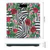 Black White Stripes Red Rose Flowers Scale for Body Weight Accurate Digital Bathroom Scale Toughened Glass High Precision Scales Smart Weight Scales with Large LCD Backlight Display Weighing Machine view 2