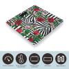 Black White Stripes Red Rose Flowers Scale for Body Weight Accurate Digital Bathroom Scale Toughened Glass High Precision Scales Smart Weight Scales with Large LCD Backlight Display Weighing Machine view 3