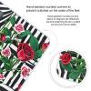 Black White Stripes Red Rose Flowers Scale for Body Weight Accurate Digital Bathroom Scale Toughened Glass High Precision Scales Smart Weight Scales with Large LCD Backlight Display Weighing Machine view 4