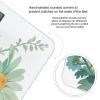 Mint Green Watercolor Daisy Scale for Body Weight Accurate Digital Bathroom Scale Toughened Glass High Precision Scales Smart Weight Scales with Large LCD Backlight Display Weighing Machine view 4