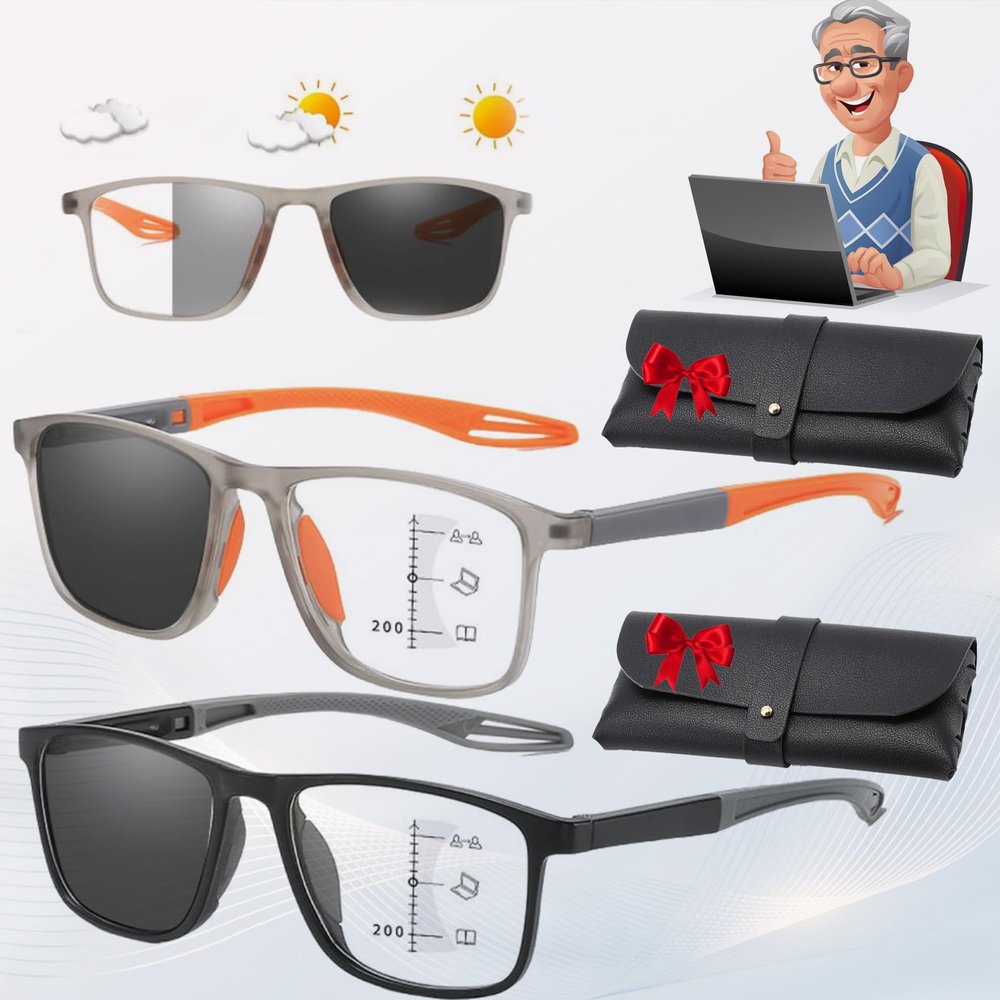 Sports Tr Square Frame Ultra-Light Anti-Blue Light Reading Glasses