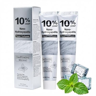 2-Pack Nano Hydroxyapatite Toothpaste, Gentle Cleansing, Daily Oral Gum Care, Mild Mint Long Lasting Fresh Breath, 4.23oz Per Tube