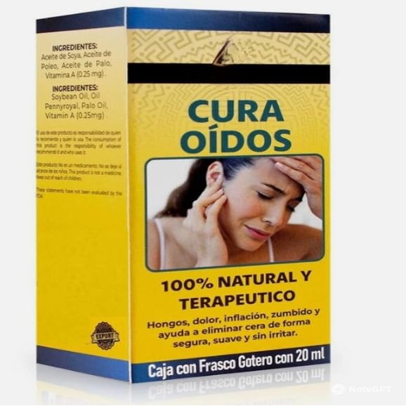 DE Mexico - GOTAS CURATIVOS para Los ODOS/GOTAS CURA OIDOS - 20 ML