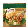 Chicken Pot Pies are made with tender white meat chicken, carrots, celery, and peas that are prepared in a golden, flaky, made from scratch crust. It makes for a hearty, warm homemade taste you'll want to savor. This box contains eight frozen chicken view 1