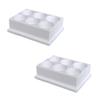Znet3D Eye Drop Bottle Organizer 6Slot Holder for Eye Drop Bottles, Upright Storage Stand, Compact Countertop Organizer Made in USA (2 - Pack) view 1