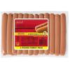 Bun-Length Chicken Hot Dogs that are conveniently sized to fit exactly in a bun. They contain up to 40% less fat than normal hot dogs but still taste great. , Chicken hot dogs contain 40% less fat than normal franks , Bun-length hot dogs fit perfectl view 1