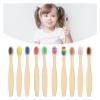 HYUEEWX 100Pcs Colorful Toothbrush Soft Bristle Charcoal Teeth Whitening Dental Oral Care(100Pcs Blue) view 2