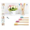 HYUEEWX 100Pcs Colorful Toothbrush Soft Bristle Charcoal Teeth Whitening Dental Oral Care(100Pcs Blue) view 4