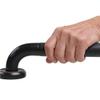 16-inch Textured Grab Bar for Bathtub and Shower, Oil Rubbed Bronze Finish, 1.25-Inch Diameter, Bathroom Toilet Saftey Hand Rail, Wall-Mounted, Great for Towel Holder/Stair Handrail view 2