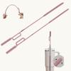 2-in-1 Dual-Head Straw Brush, Silicone Cleaning Brush for Straws & Lid Gaps, Long Flexible for Tumblers & Bottles, Non-Slip Handle, No-Scratch, 2 Pack (6mm & 9mm), Durable & Reusable (Blush Pink) view 1