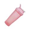 Brrnoo Protein Shaker Bottle, Water with Loop Shaker Balls Leak Proof 20oz Protein for Pre Workout Outdoor Sports Gym Fitness (Pink) view 2
