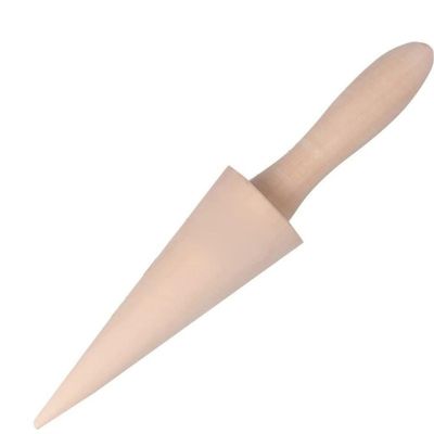 Wooden Egg Roll Ice Cream Cone Spiral Croissants Horn Moulds Omelet Waffle Roller Pastry