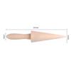 Wooden Egg Roll Ice Cream Cone Spiral Croissants Horn Moulds Omelet Waffle Roller Pastry view 3