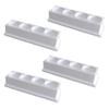 Znet3D Eye Drop Bottle Organizer 4Slot Holder for Eye Drop Bottles, Upright Storage Tray, Compact Countertop Organizer Made in USA (4-Pack) view 1