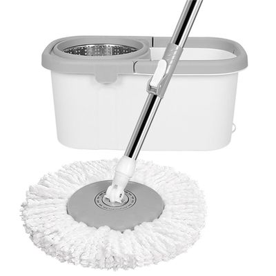 No Hand Wash Mop Household Rotary Bucket Set Dry and Wet Small Square