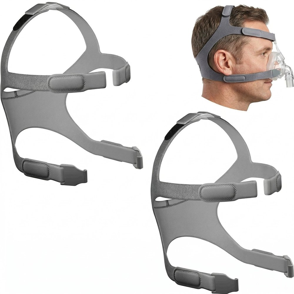 2-Pack CPAP Headgear Strap Replacement for F&P Eson 2, Eson, Simplus. Premium Fabric Head Strap for Eson Headgear Small, Simplus Headgear Med/Lrg. Soft, Breathable for Secure, Comfortable Fit.