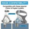 2-Pack CPAP Headgear Strap Replacement for F&P Eson 2, Eson, Simplus. Premium Fabric Head Strap for Eson Headgear Small, Simplus Headgear Med/Lrg. Soft, Breathable for Secure, Comfortable Fit. view 2