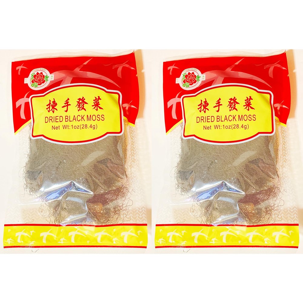 Dried Black Moss, 1oz (28.4g), Chinese Ingredient, Fat Choy